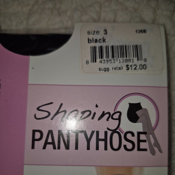 NWT SPANX Assets Black Shapings Pantyhose (L 3) &  (XL 4) - Picture 5 of 5